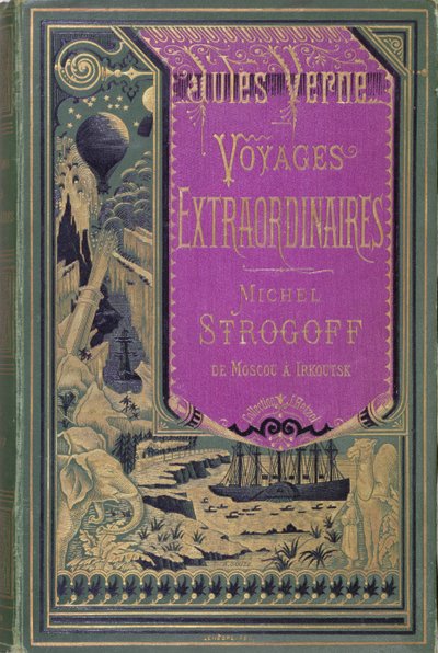 Portada de Michel Strogoff de Jules Verne (1828-1905) 1876 de French School