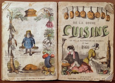 Portada del Almanaque de la Buena Cocina y de la Ama de Casa, 1860 de French School