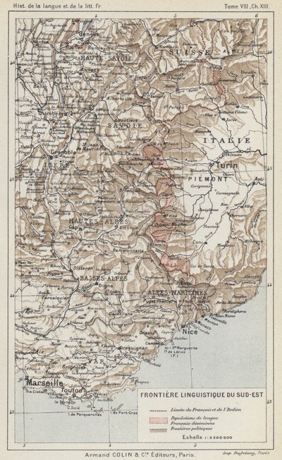 Frontera lingüística del sudeste de French School