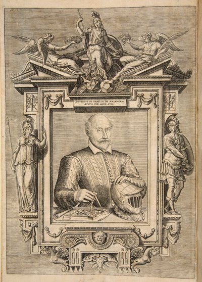 Frontispicio, de Le Diverse Et Artificiose Machine Del Capitano Agostino Ramelli, pub. 1588 de French School