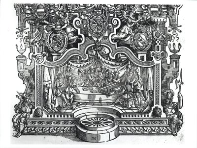 Frontispicio de las Misas por Roland de Lassus (1532-94), 1589 de French School