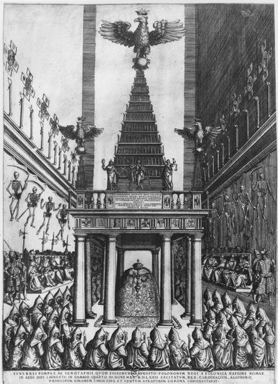 Funeral de Segismundo II Augusto, Rey de Polonia y Gran Duque de Lituania en Roma, 1572 de French School