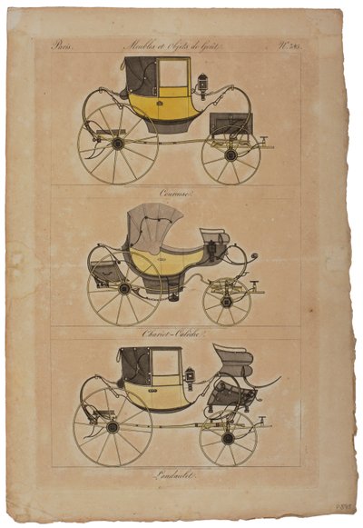 Muebles y objetos de gusto, No. 32, Phaeton Simple de French School