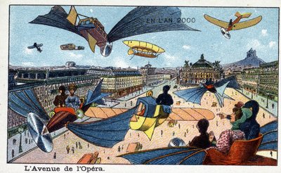 Días futuros: Una visión del siglo XIX del año 2000 - La avenida de la Ópera de French School