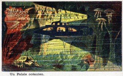 Días futuros: Una visión del siglo XIX del año 2000 - Un palacio pacífico (un pequeño submarino) de French School