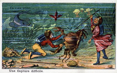Días futuros: Una visión del siglo XIX del año 2000 - Una captura difícil (bajo el mar) de French School