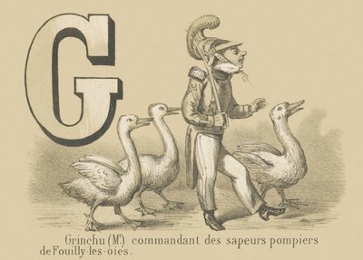 Grinchu (Sr) comandante de la brigada de bomberos de Fouilly-les-Oies de French School