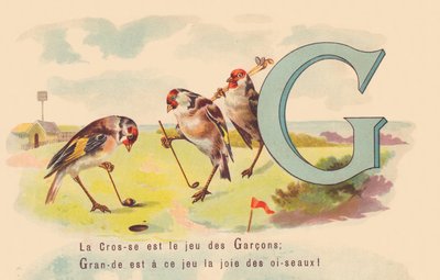 G: El Lacrosse es el juego de los chicos; Grande es en este juego la alegría de los pájaros de French School