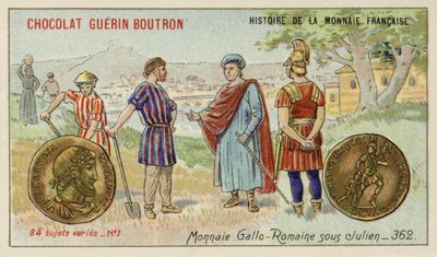 Dinero galo-romano del reinado de Juliano, 362 de French School