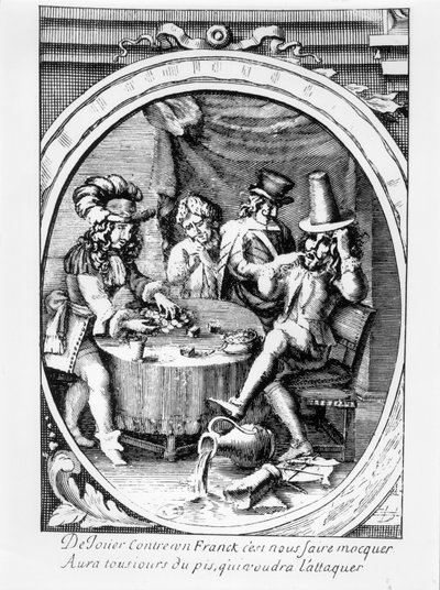 Juego de Dados, segunda mitad del siglo XVII de French School