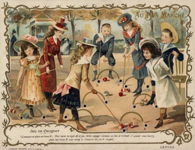 Juego de croquet de French School