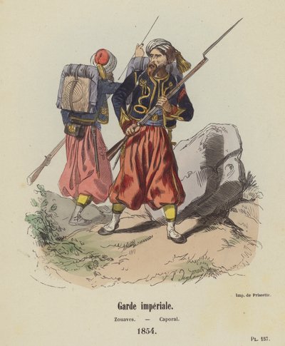 Guardia imperial, zuavos, cabo de French School