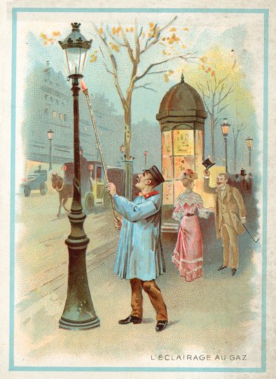 Iluminación a gas de French School