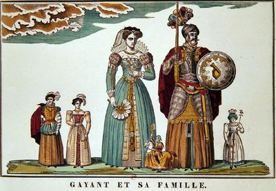 Gayant y su familia, Imagerie de Lille de French School