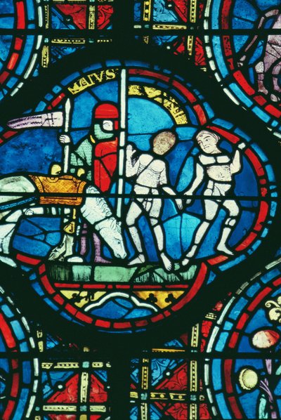 Géminis y mayo, de la ventana del zodiaco, siglo XIII de French School