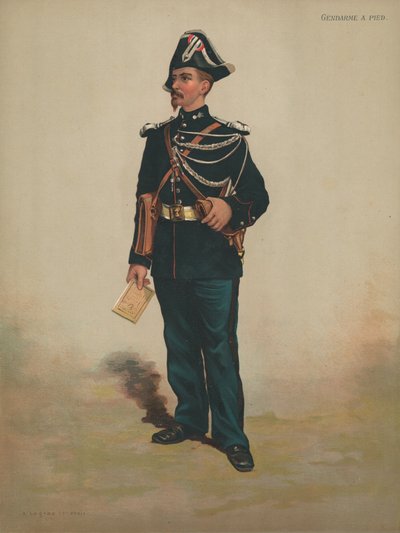 Gendarme a pie de French School