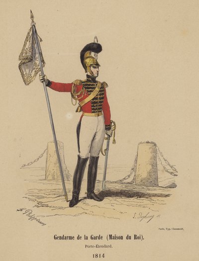 Gendarme de la Guardia (Casa del Rey), Portaestandarte de French School