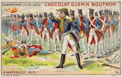 General Cambronne en la Batalla de Waterloo de French School