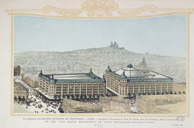 Vista general de los grandes almacenes parisinos Printemps, 1911 de French School