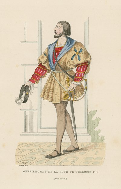 Caballero de la corte de Francisco I de Francia de French School