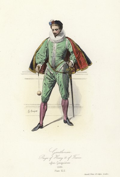 Caballero del reinado de Enrique III de Francia de French School