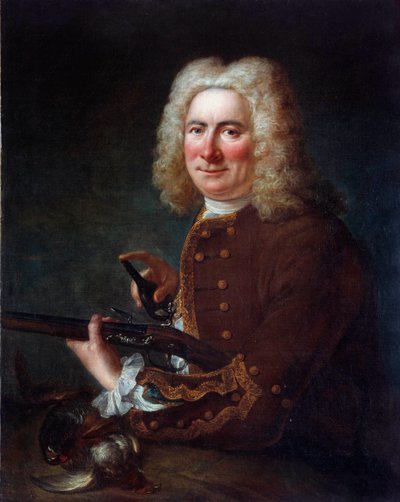 Caballero con un rifle de chispa de French School