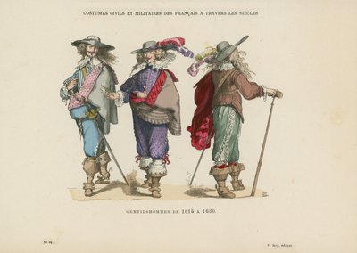 Caballeros de 1615-1630 de French School