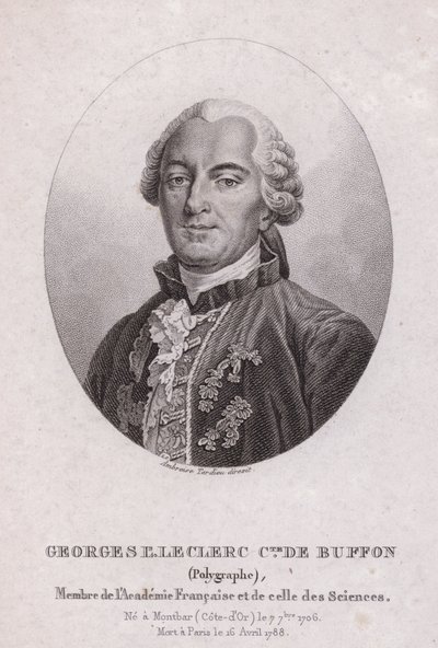 Georges-Louis Leclerc, Conde de Buffon, científico y escritor francés (grabado) de French School
