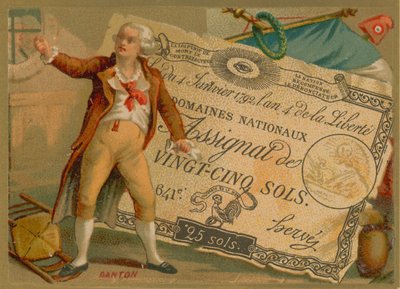 Georges Danton, político revolucionario francés del partido jacobino de French School