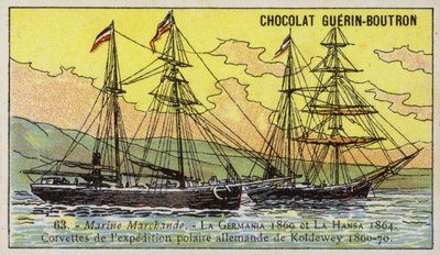 Germania y Hansa, barcos de la Expedición Polar Alemana de Carl Koldewey de French School