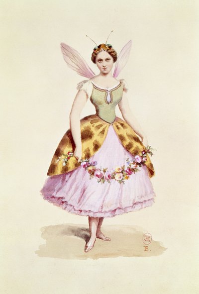Niña en un disfraz de abeja, el emblema de Bonaparte, usado en una fiesta de disfraces dada por Napoleón III y la Emperatriz Eugenia, 9 de febrero de 1863 de French School