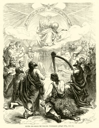Gloria de los santos del Antiguo Testamento de French School