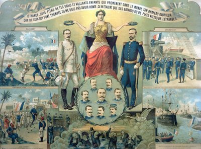 Glorificación de la Campaña en Dahomey (Benín) y Cronstadt de French School