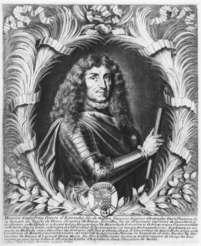 Godefroi, Conde de Estrades (grabado) de French School