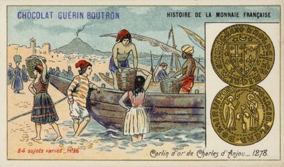 Carlin de oro de Carlos de Anjou de French School