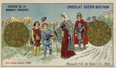 Monedas de oro de Roberto II, 996 de French School