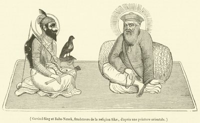 Govind Sing y Baba-Nanek, fundadores de la religión Sij de French School