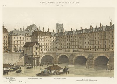 Gran Chatelet y Puente au Change, 1647-1788 de French School