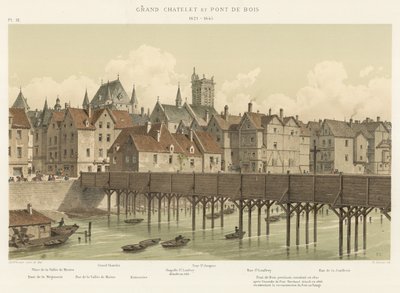 Gran Chatelet y Puente de Madera, 1621-1645 de French School