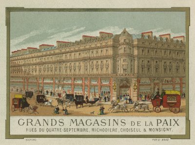 Grands Magasins de la Paix, París de French School