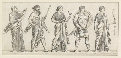 Traje grecorromano de French School