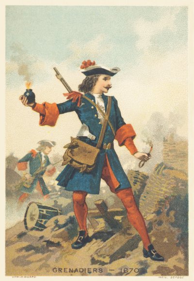 Granadero en 1670 de French School