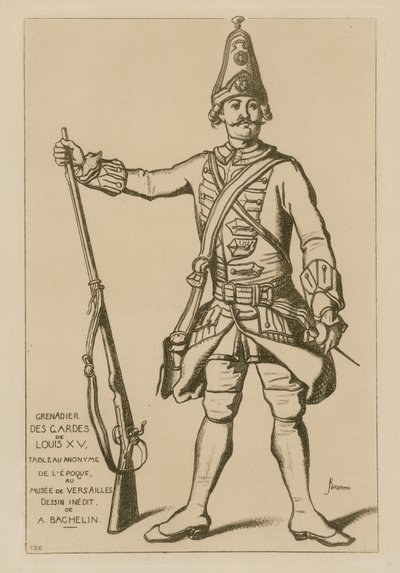Granadero de la guardia de Luis XV de French School