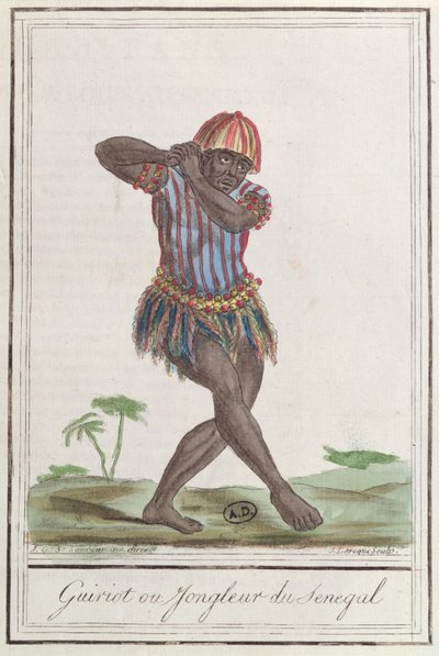 Griot o juglar de Senegal, 1796 de French School