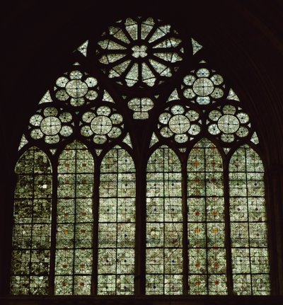 Ventana estilo grisalla de French School
