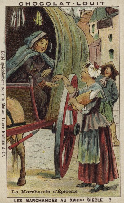Tendero, siglo XVIII de French School