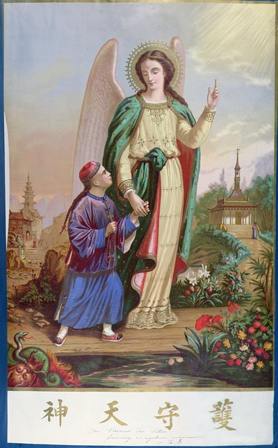 Ángel Guardián, imaginería religiosa para el mercado chino de French School