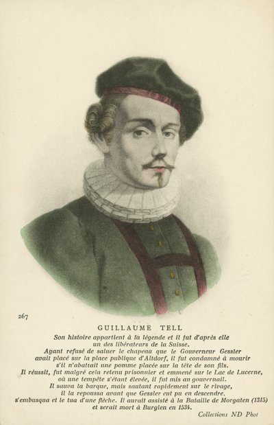 Guillermo Tell (litografía en color) de French School