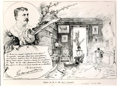 Guy de Maupassant (1850-93) y su estudio de French School