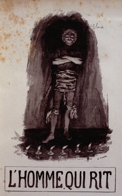 Gwynplaine, cubierta de “The Man Who Laughs” de French School